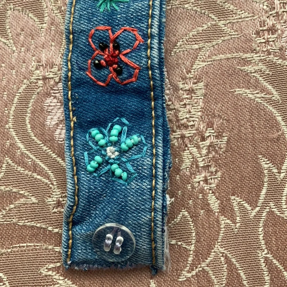 NEW hand sewn adjustable small pet collar